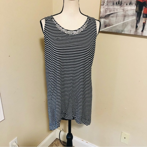 Cynthia Rowley Jeweled Tunic Top - Picture 1 of 9